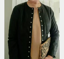 zara leather biker jacket womens